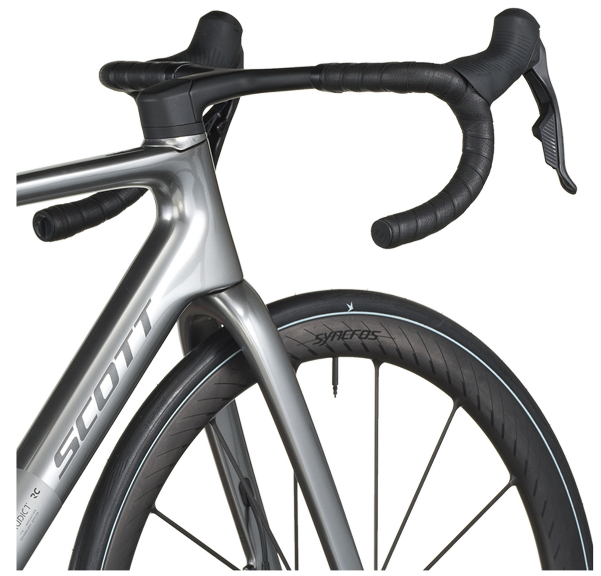 Scott Addict RC Ultimate Road Bike In Chrome Silver