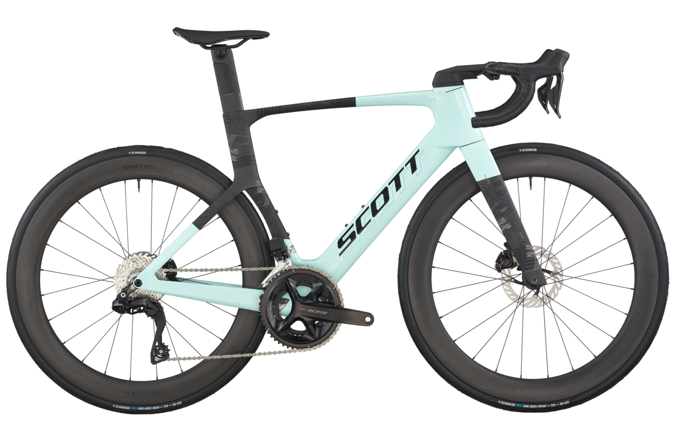 Scott Foil RC 20 Road Bike In Gelato Blue Carbon Black