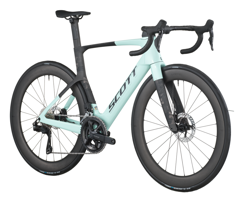Scott Foil RC 20 Road Bike In Gelato Blue Carbon Black
