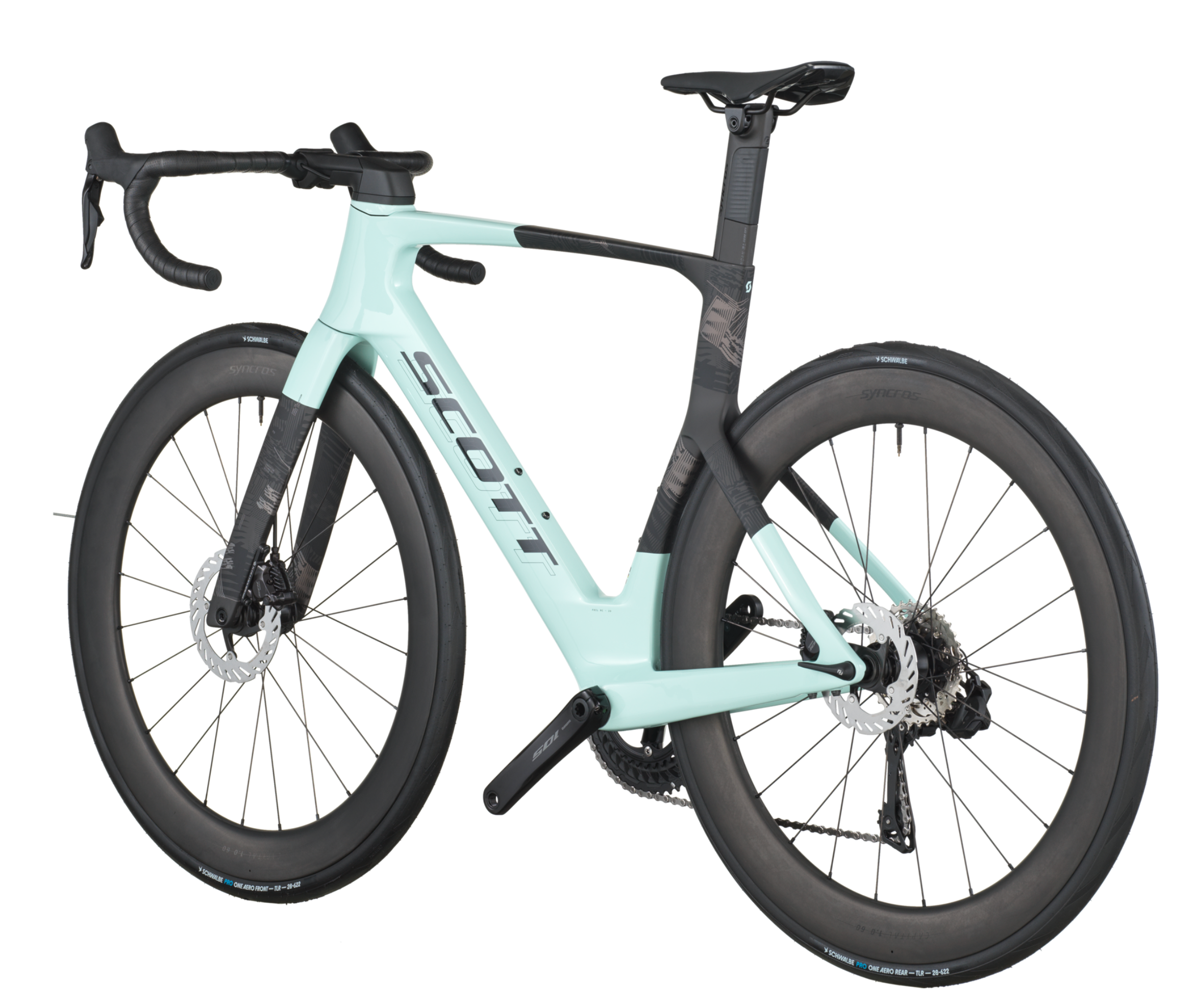 Scott Foil RC 20 Road Bike In Gelato Blue Carbon Black