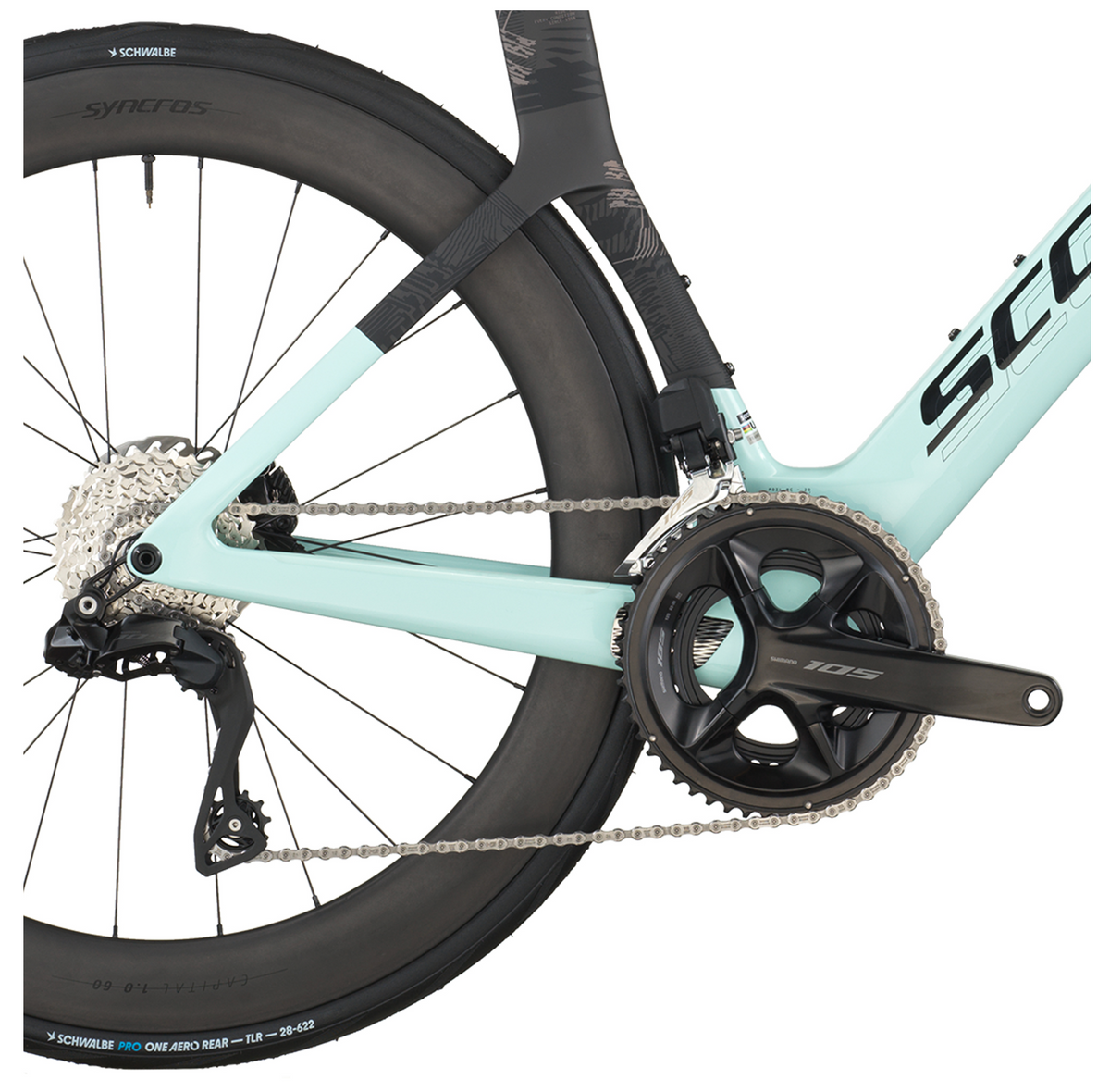 Scott Foil RC 20 Road Bike In Gelato Blue Carbon Black