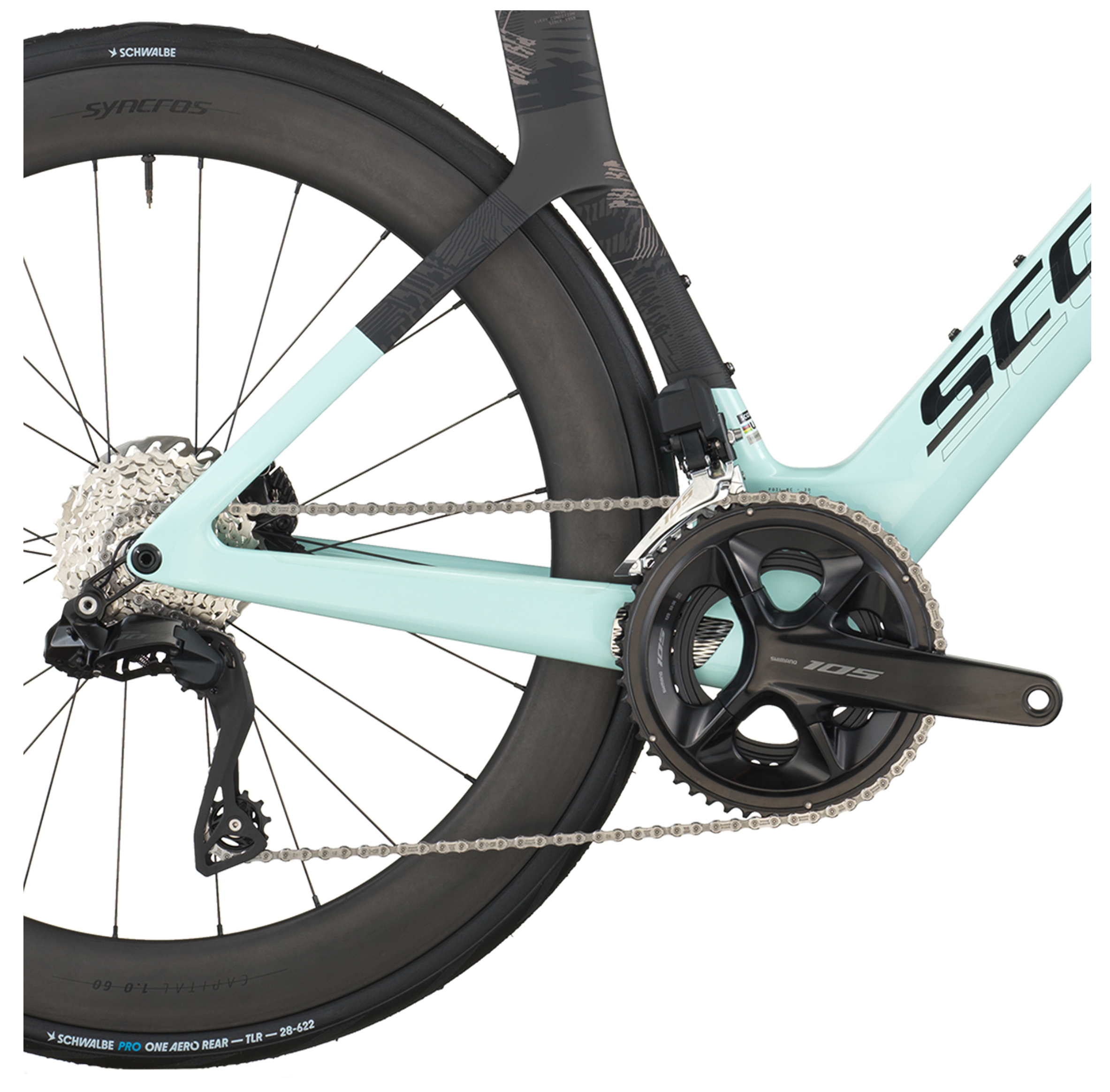 Scott Foil RC 20 Road Bike In Gelato Blue Carbon Black