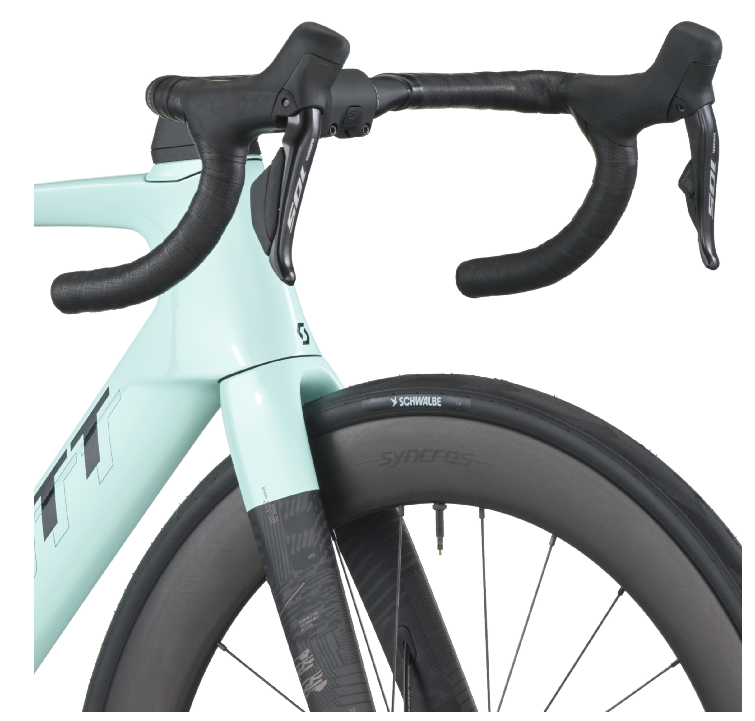 Scott Foil RC 20 Road Bike In Gelato Blue Carbon Black