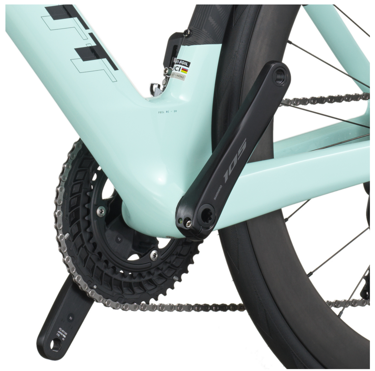 Scott Foil RC 20 Road Bike In Gelato Blue Carbon Black