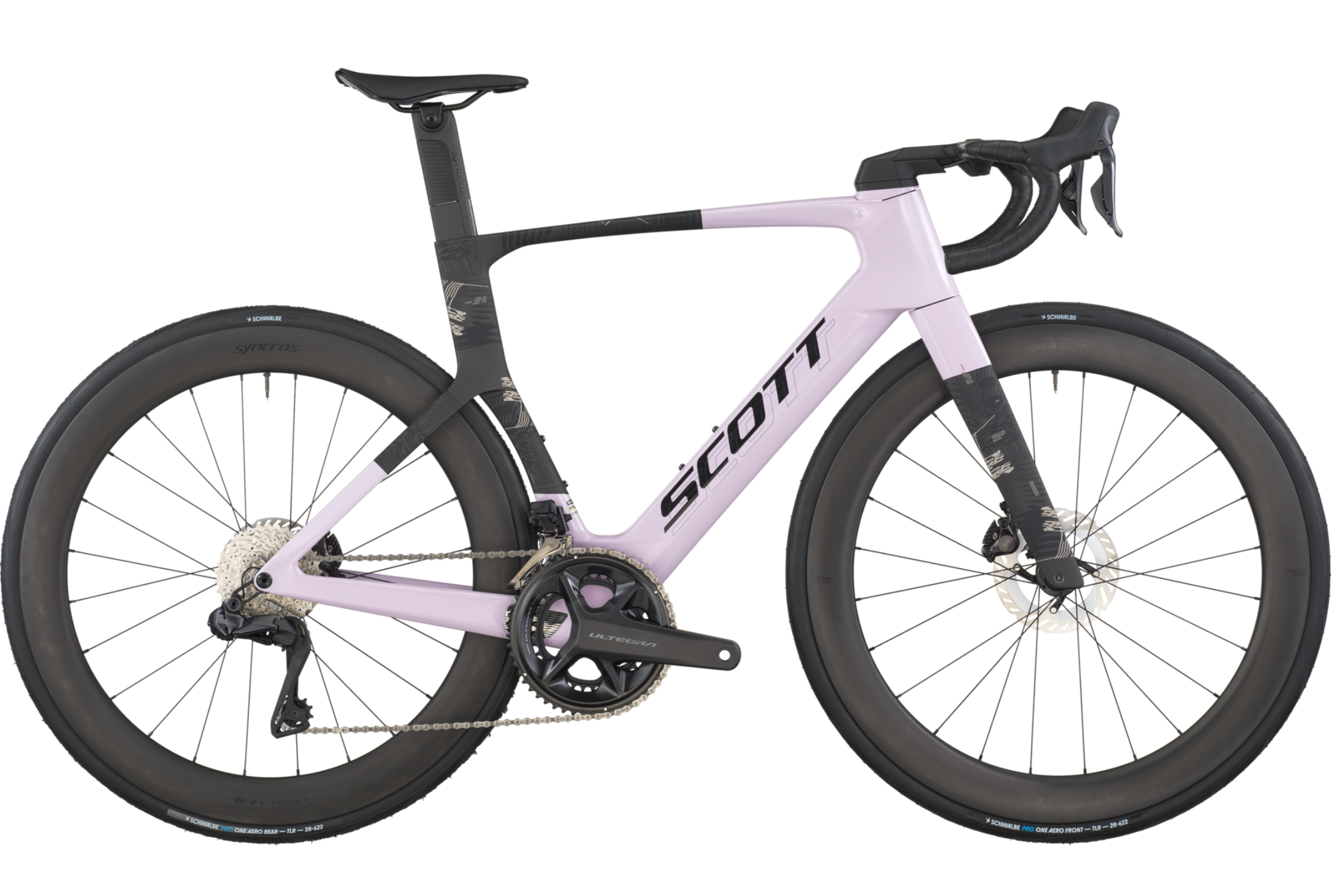 Scott Foil RC 10 Road Bike In Violet Pink Carbon Black