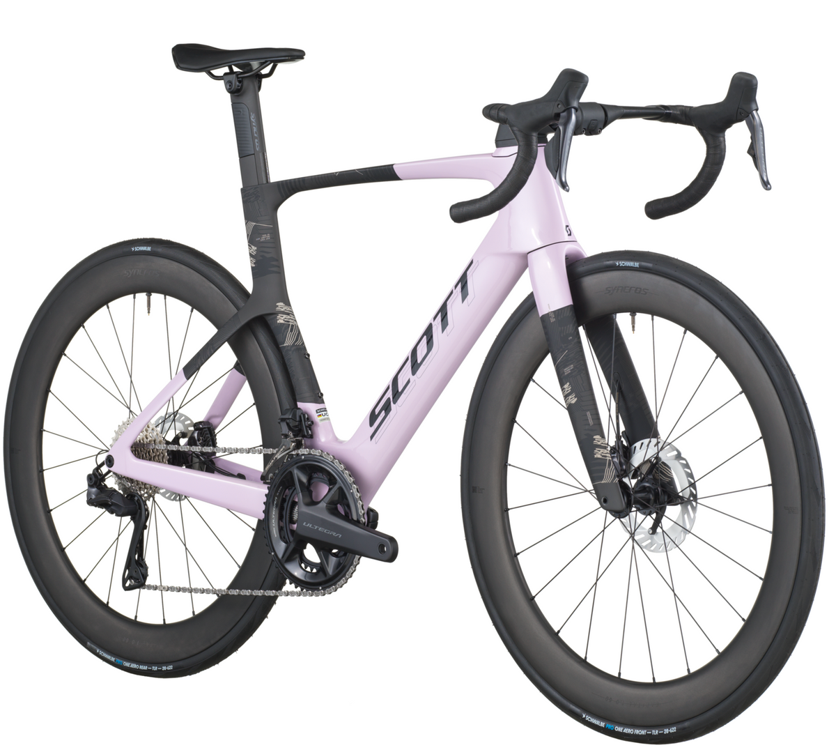 Scott Foil RC 10 Road Bike In Violet Pink Carbon Black