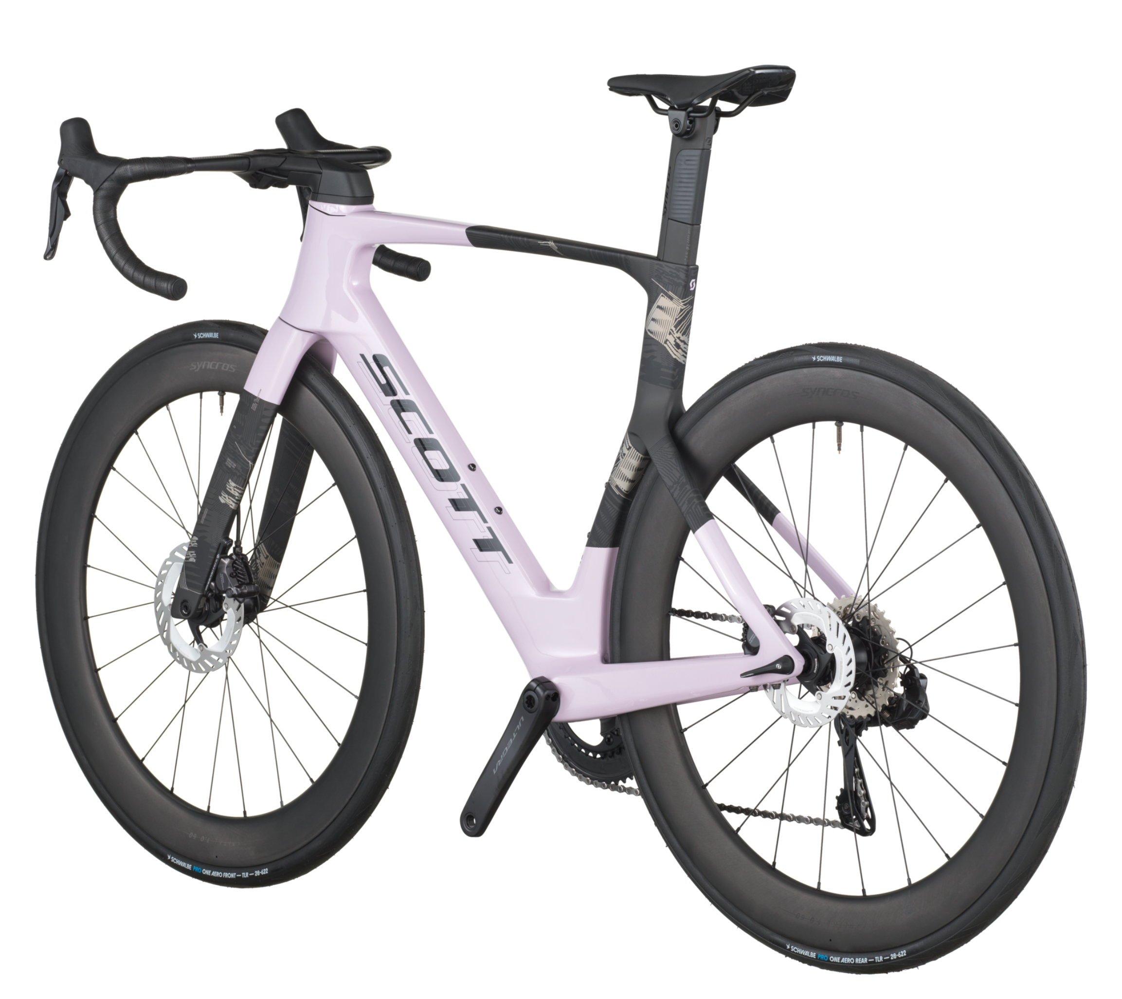 Scott Foil RC 10 Road Bike In Violet Pink Carbon Black