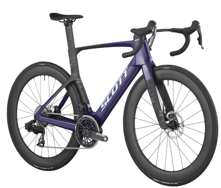Scott Foil RC Team Road Bike In Grape Purple Carbon Black