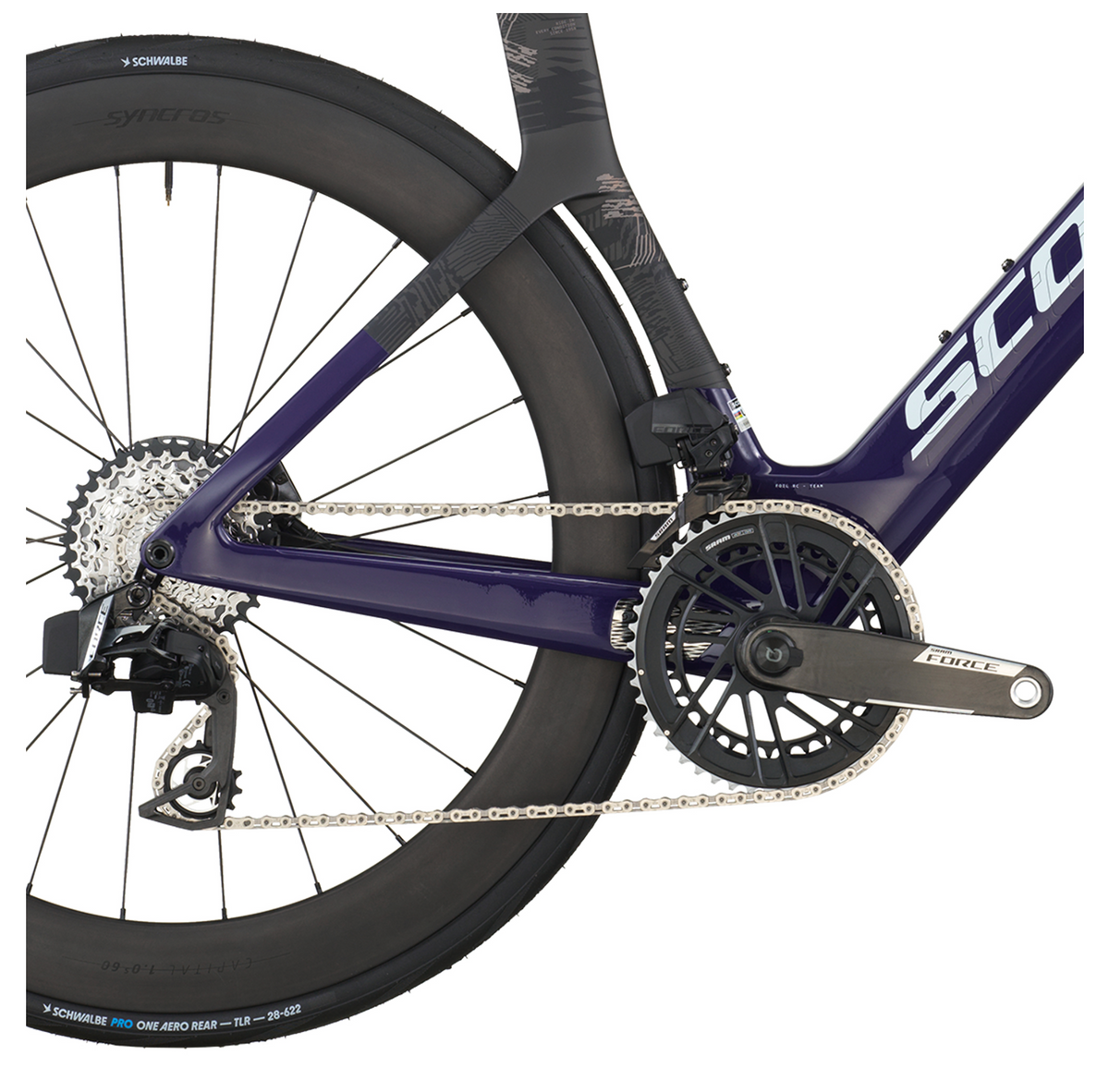 Scott Foil RC Team Road Bike In Grape Purple Carbon Black