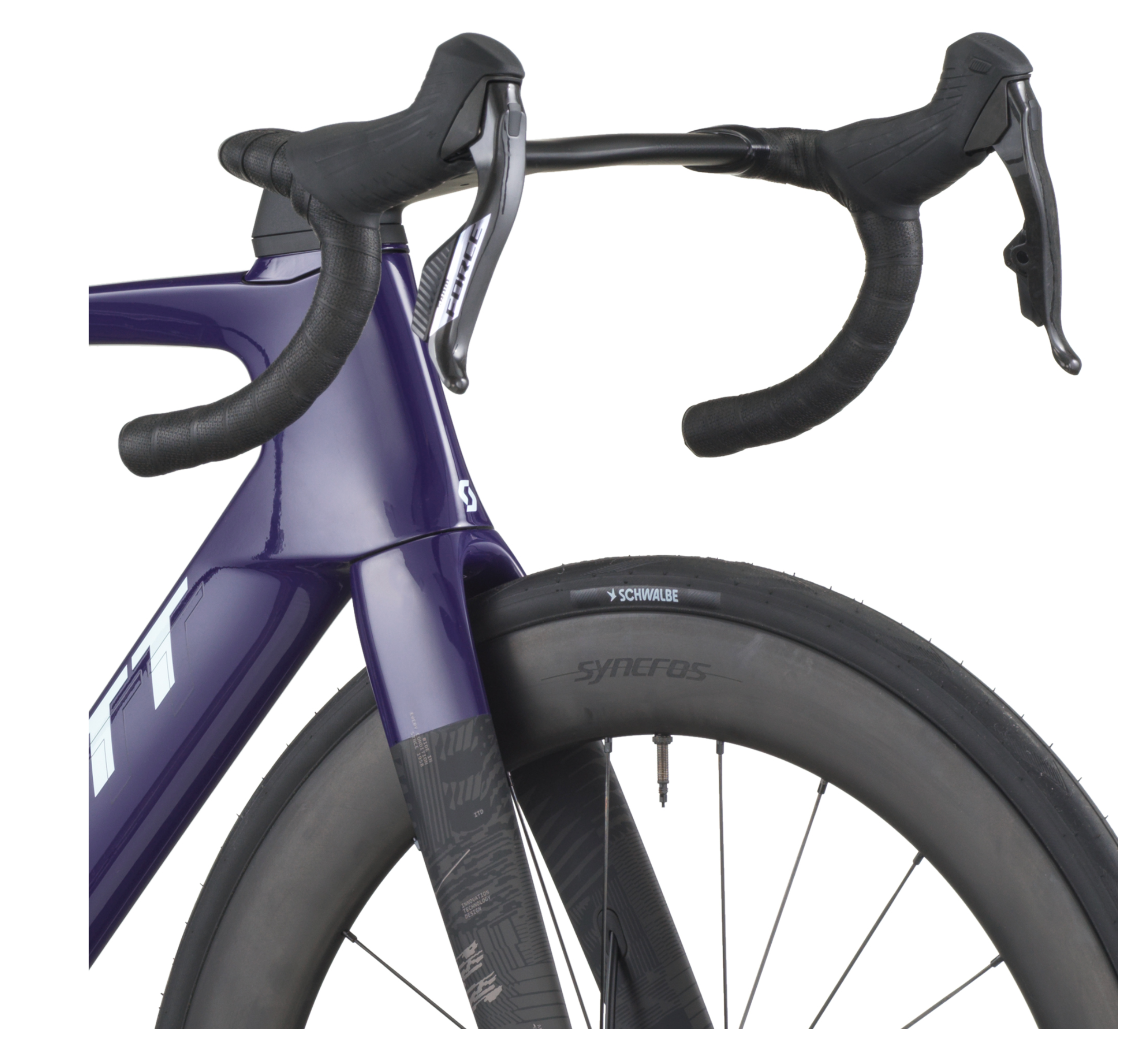 Scott Foil RC Team Road Bike In Grape Purple Carbon Black