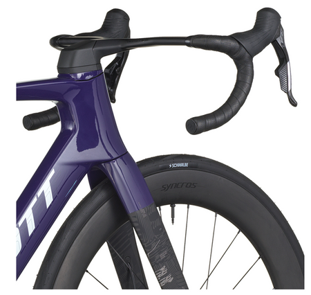 Scott Foil RC Team Road Bike In Grape Purple Carbon Black