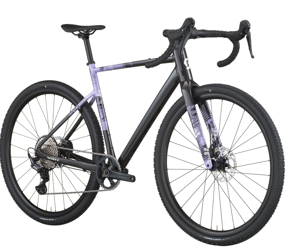 Scott Speedster Gravel 10 Gravel Bike In Carbon Black Tulip Purple