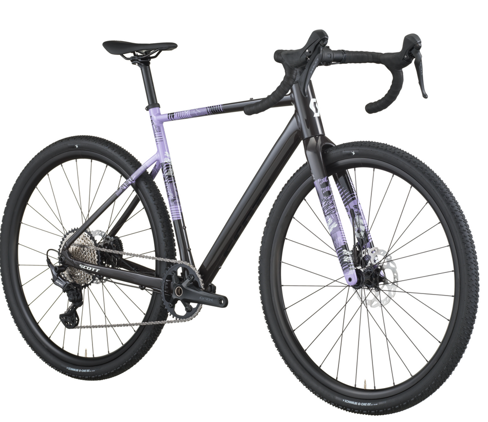 Scott Speedster Gravel 10 Gravel Bike In Carbon Black Tulip Purple