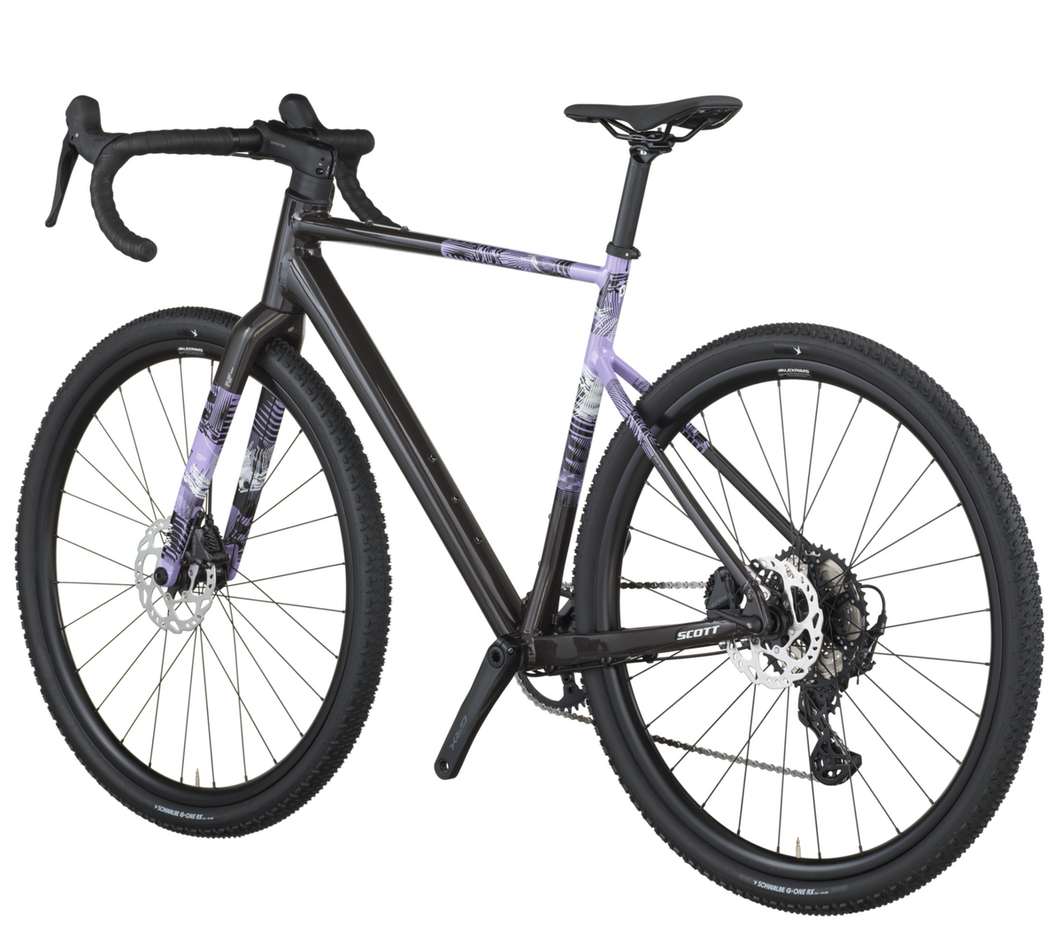 Scott Speedster Gravel 10 Gravel Bike In Carbon Black Tulip Purple