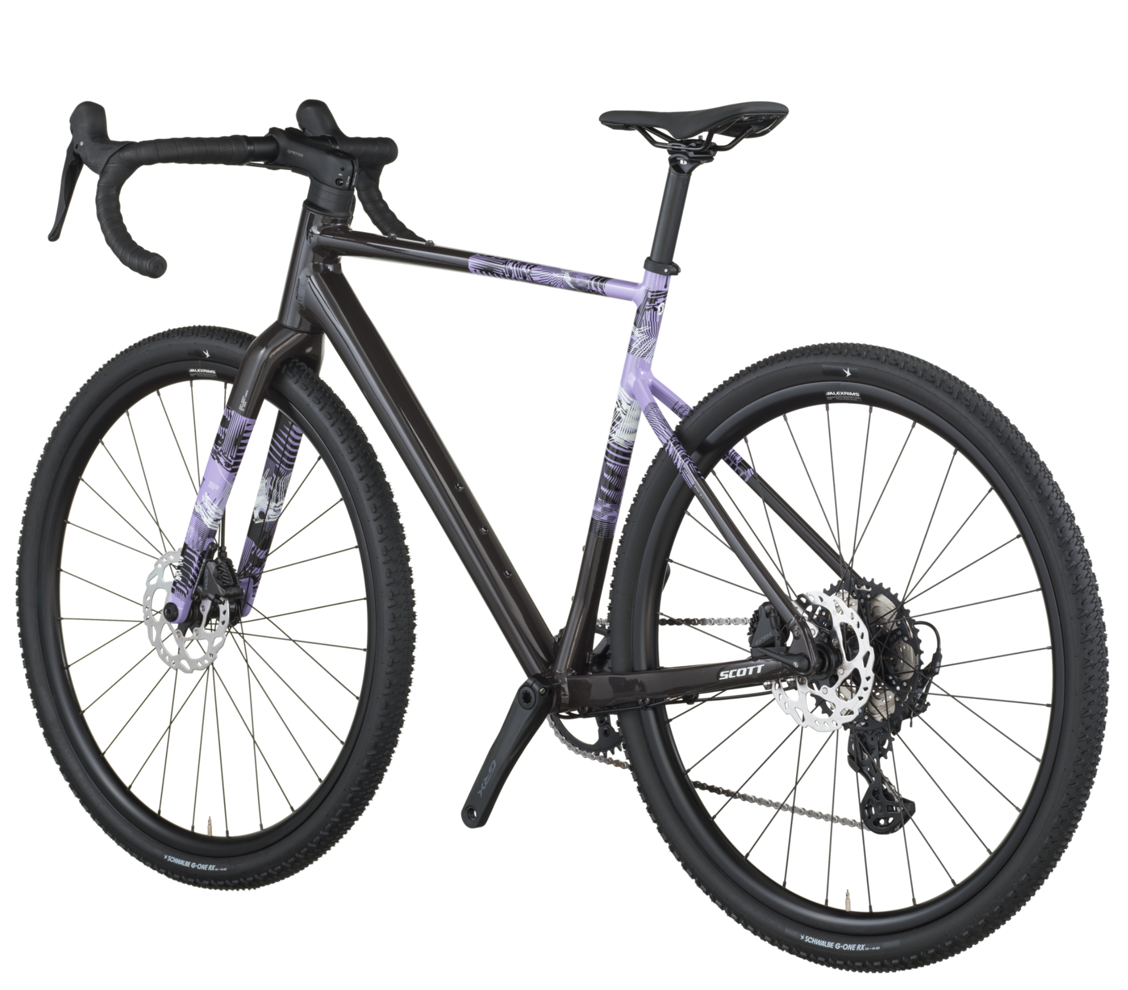 Scott Speedster Gravel 10 Gravel Bike In Carbon Black Tulip Purple