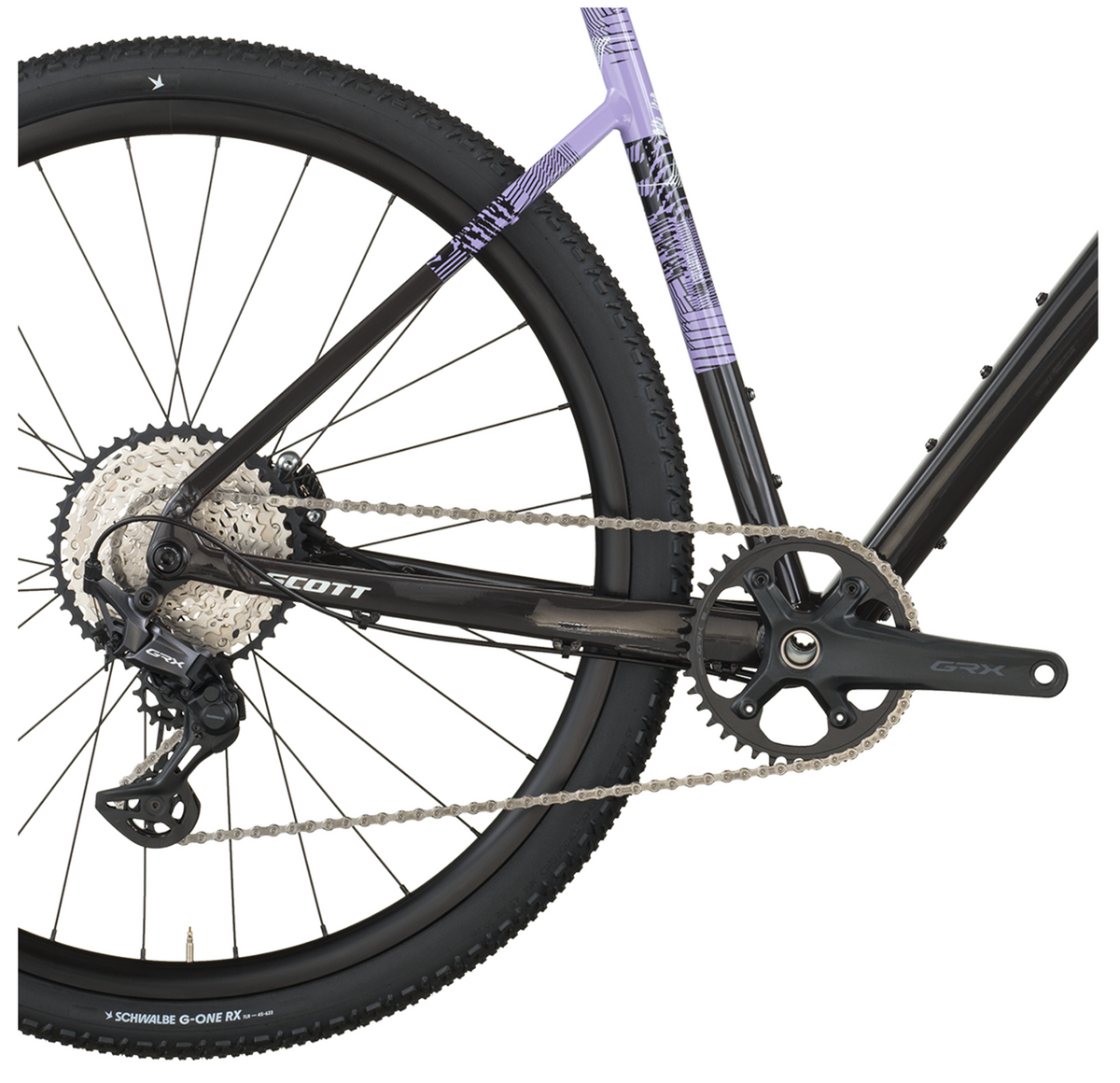 Scott Speedster Gravel 10 Gravel Bike In Carbon Black Tulip Purple