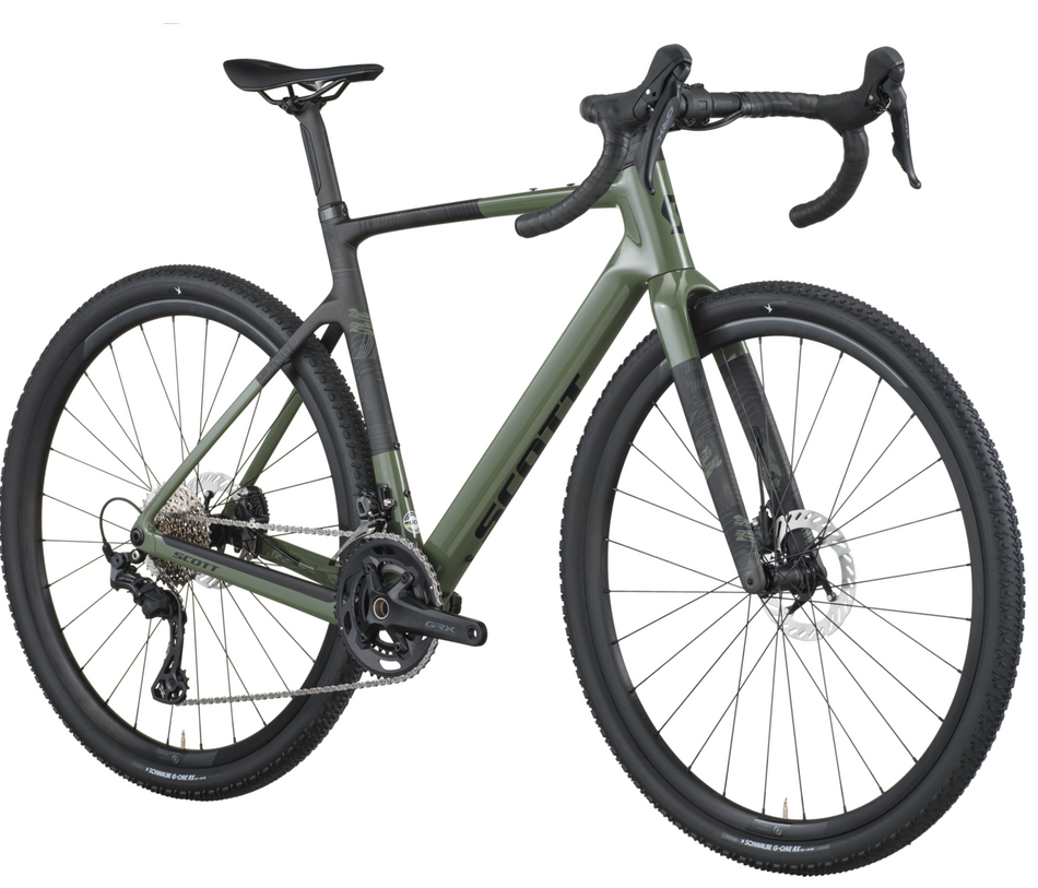 Scott Addict Gravel 40 Gravel Bike In Wenge Green