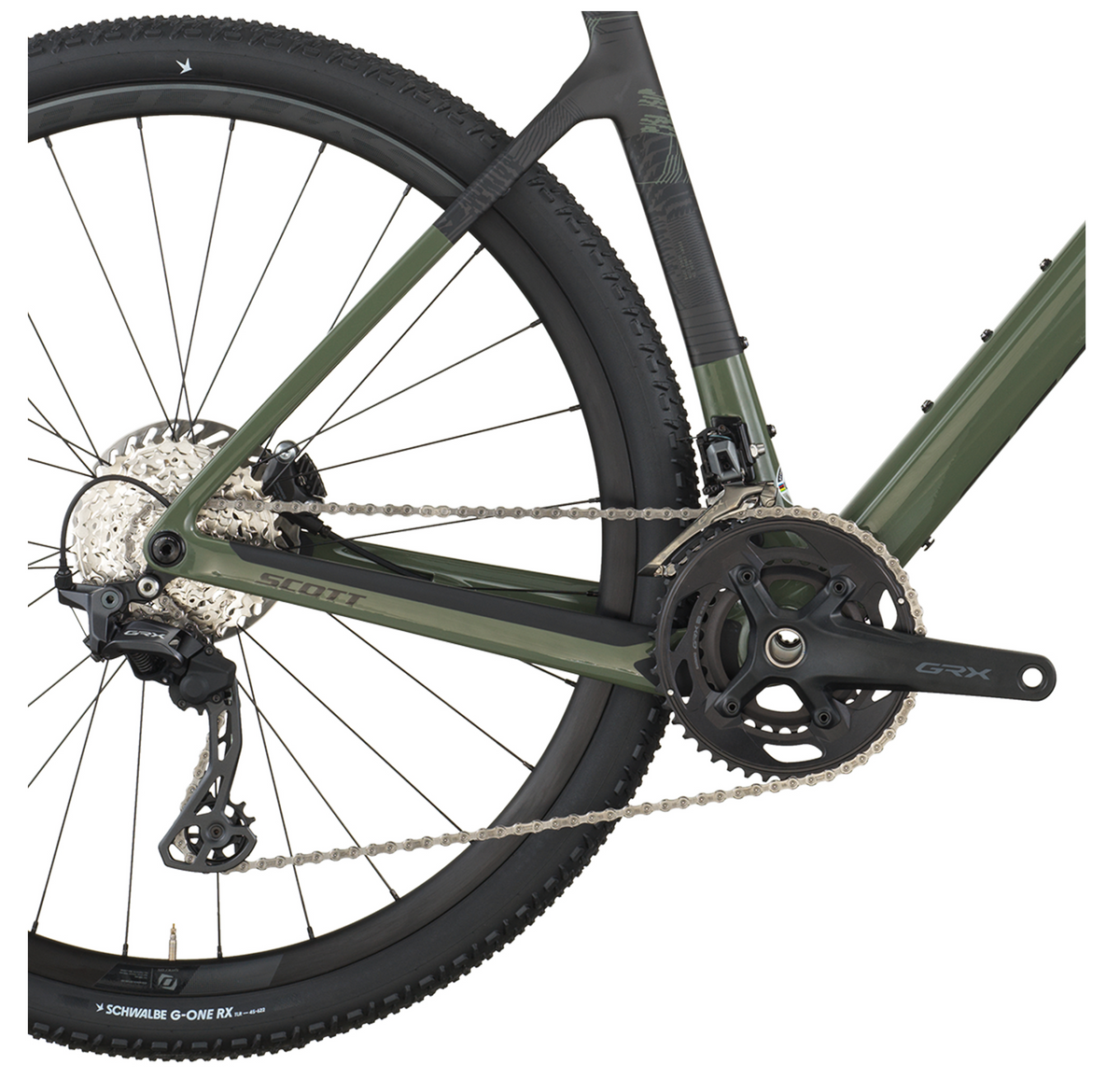 Scott Addict Gravel 40 Gravel Bike In Wenge Green