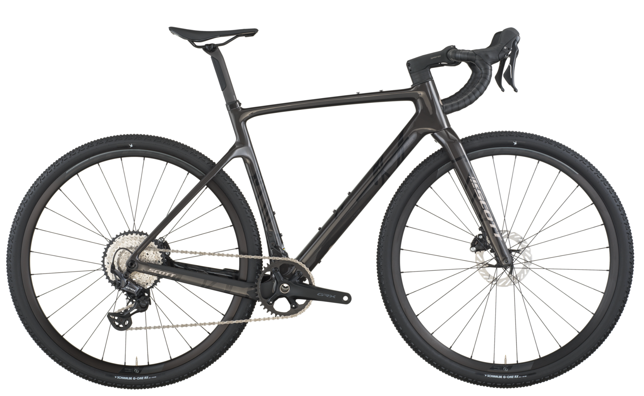 Scott Addict Gravel 30 Gravel Bike In Carbon Black