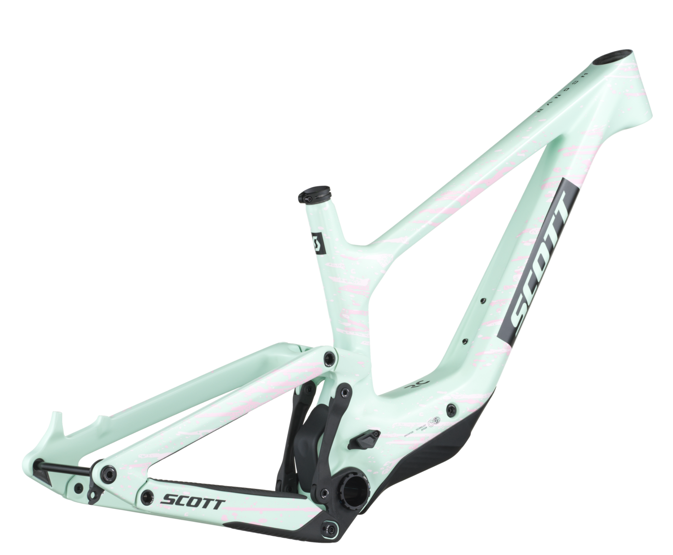Scott Ransom 900 RC HMX Full Suspension Mountain Bike Frameset - Mistyade Green