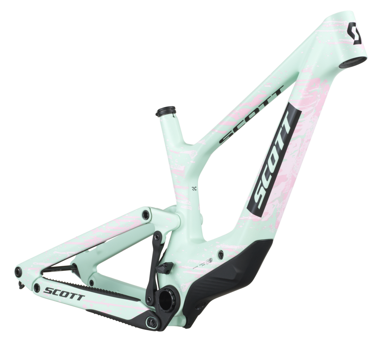 Scott Ransom 900 RC HMX Full Suspension Mountain Bike Frameset - Mistyade Green