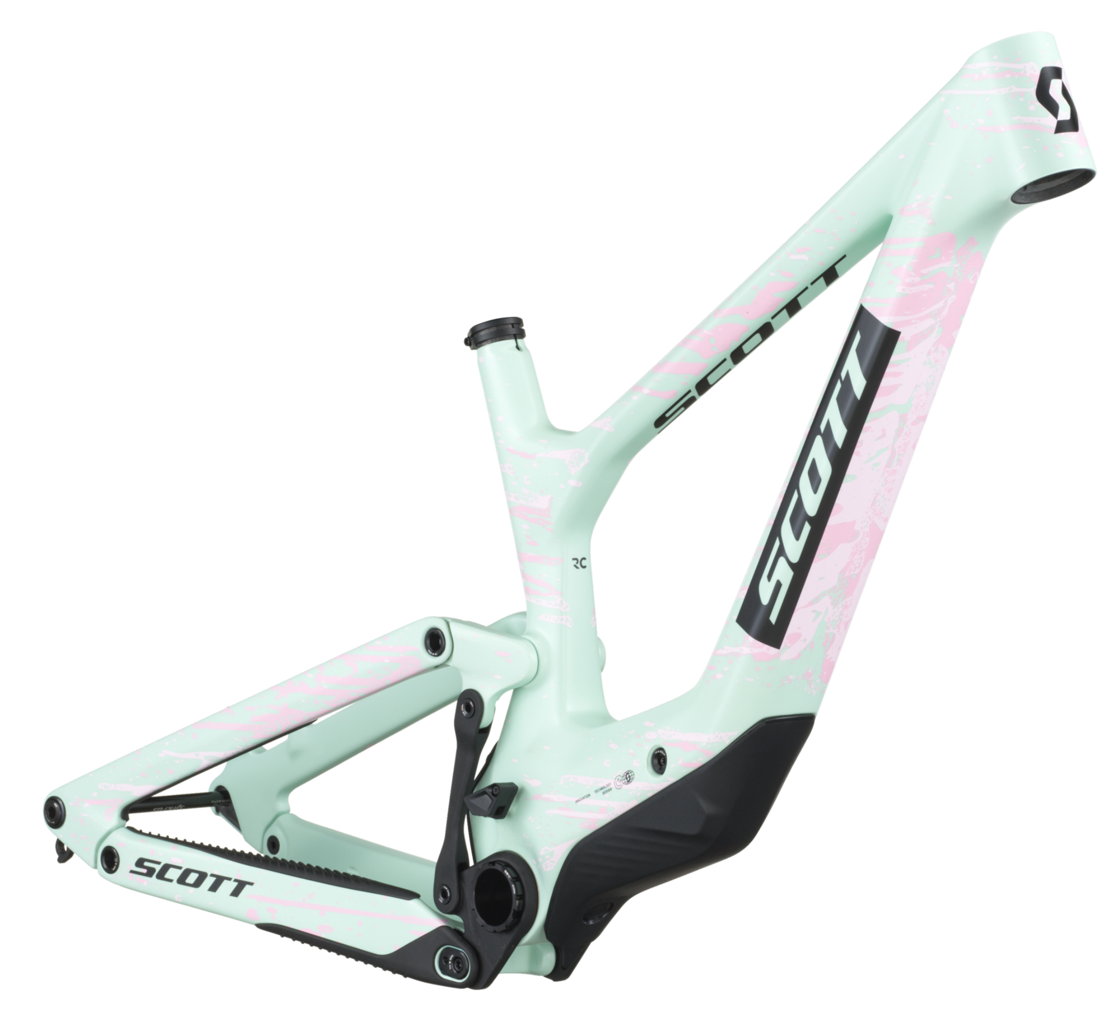 Scott Ransom 900 RC HMX Full Suspension Mountain Bike Frameset - Mistyade Green