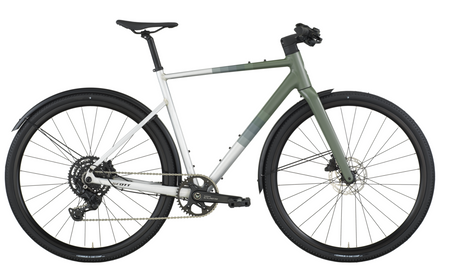 Scott Metrix 30 EQ Flat Bar Road Bike - Alloy Silver Wenge Green