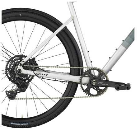 Scott Metrix 30 EQ Flat Bar Road Bike - Alloy Silver Wenge Green