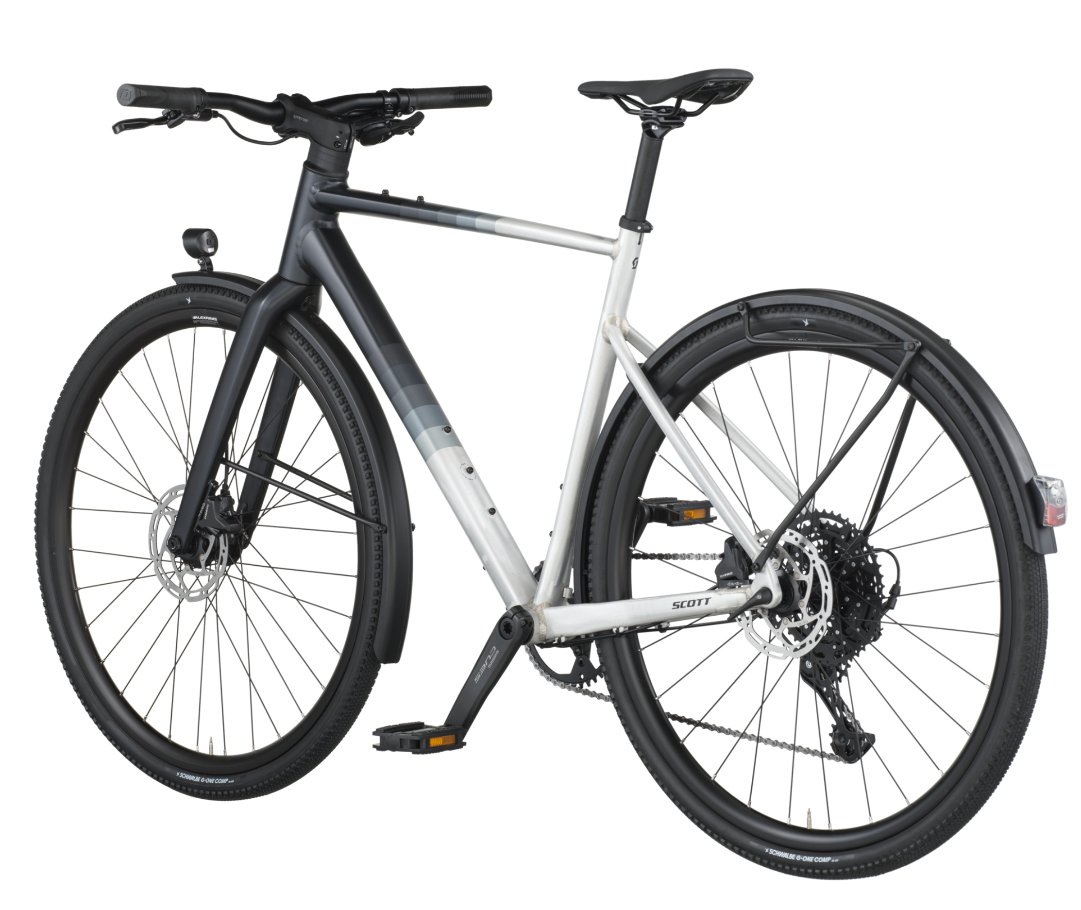 Scott Metrix 20 EQ Flat Bar Road Bike - Alloy Silver Black