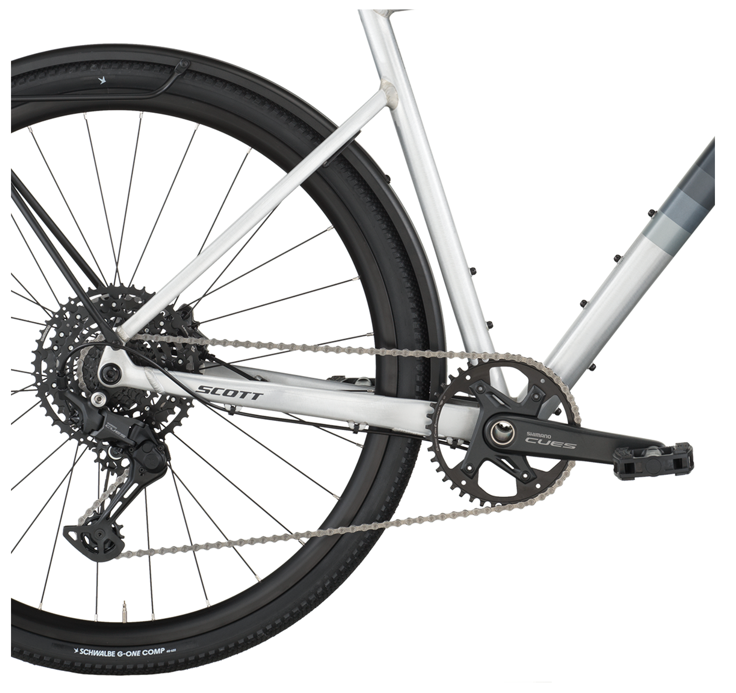 Scott Metrix 20 EQ Flat Bar Road Bike - Alloy Silver Black