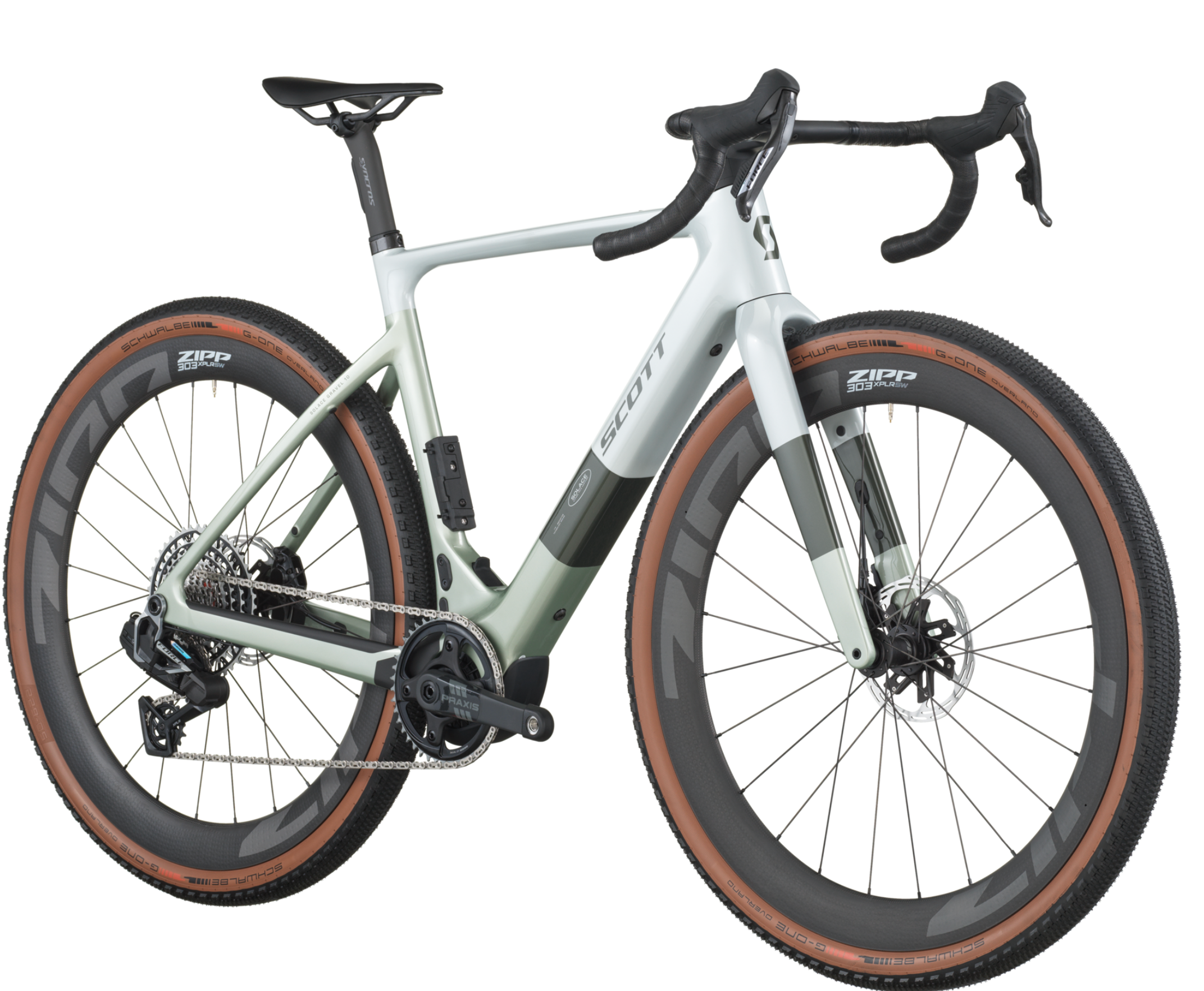 Scott Solace Gravel 10 Gravel Bike - Pale Green Beluga Grey
