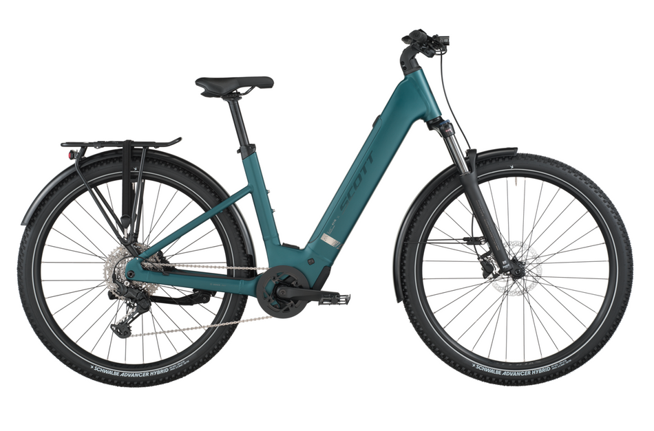 Scott Axis 30 Wave Electric Hybrid Bike - Cypress Green