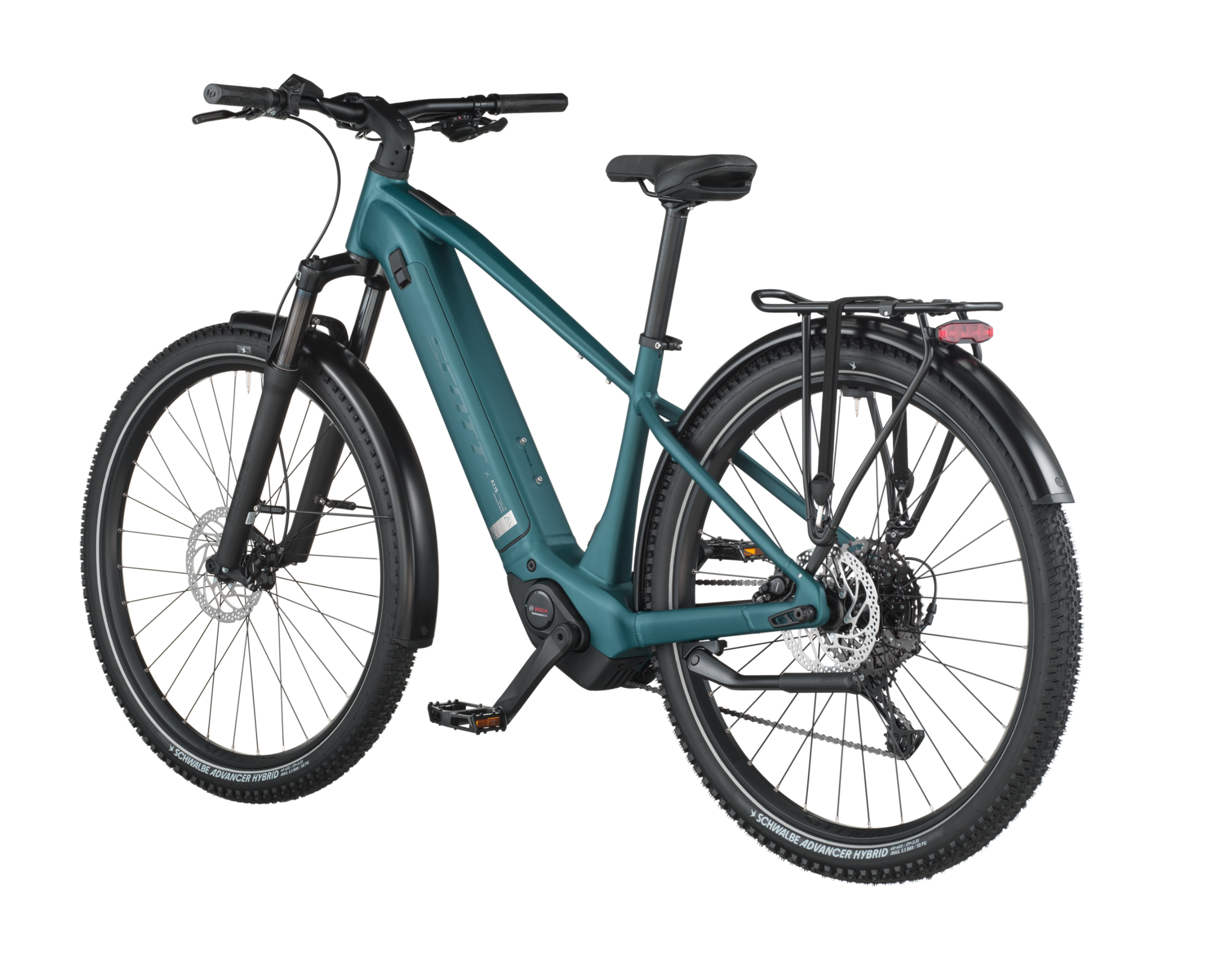 Scott Axis 30 Electric Hybrid Bike - Cypress Green