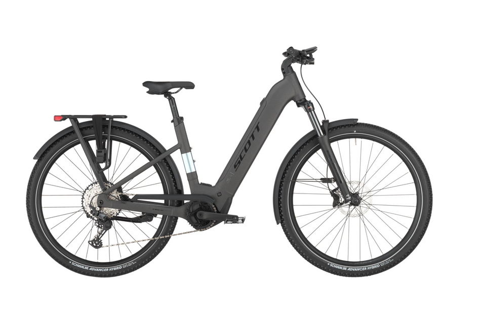 Scott Axis 20 Wave Electric Hybrid Bike - Midnight Grey