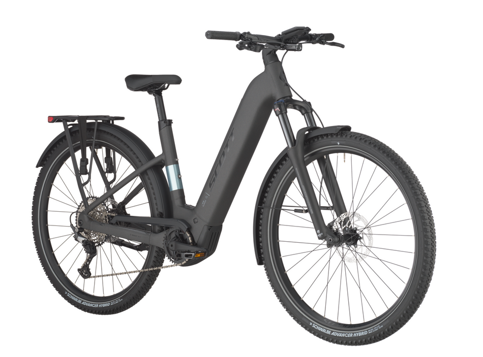 Scott Axis 20 Wave Electric Hybrid Bike - Midnight Grey