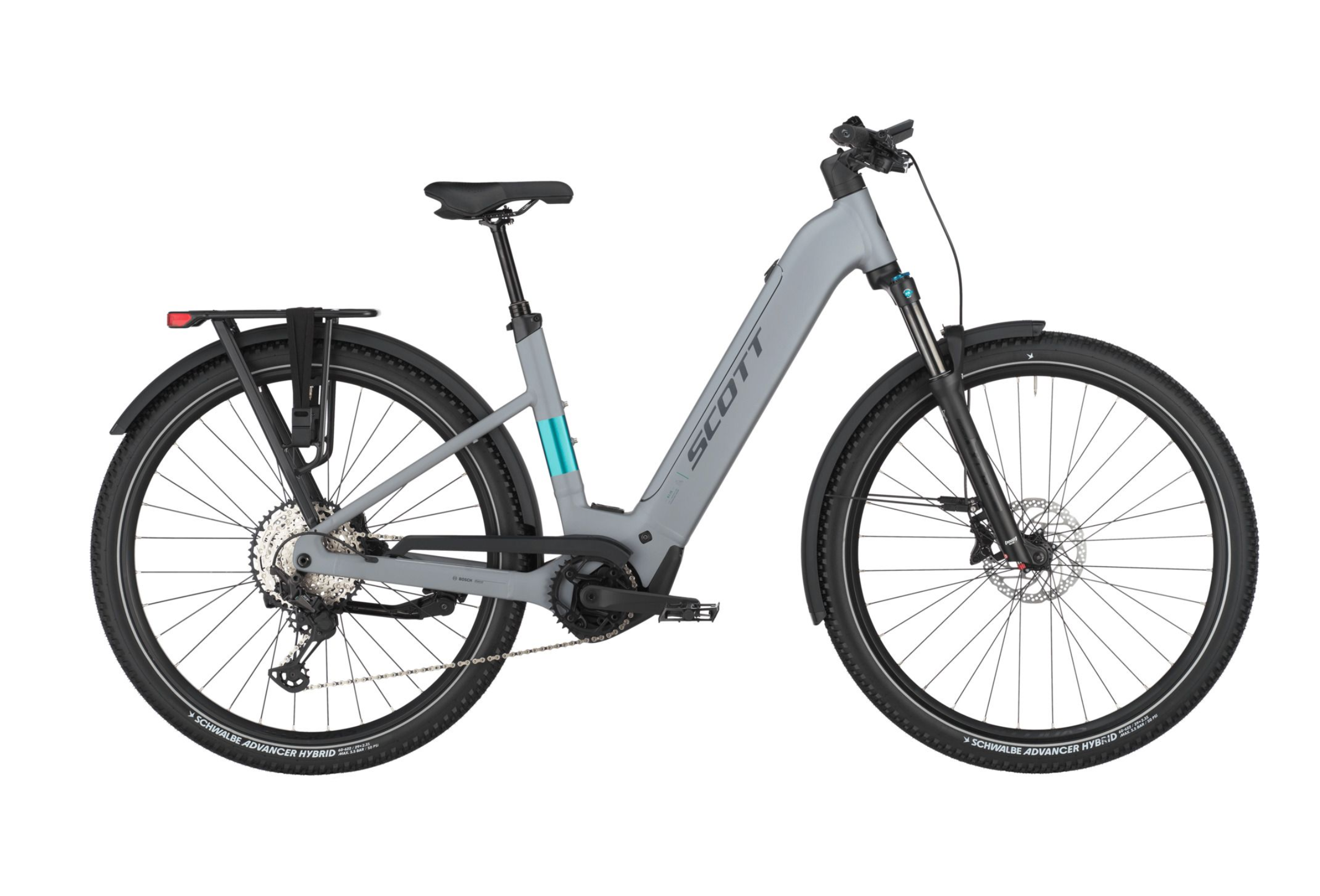 Scott Axis 10 Wave Electric Hybrid Bike - Bird Grey