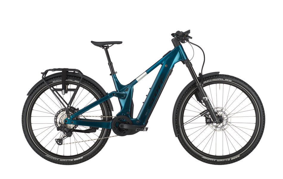 Scott Axis FS 10 Electric Hybrid Bike In Martin Green