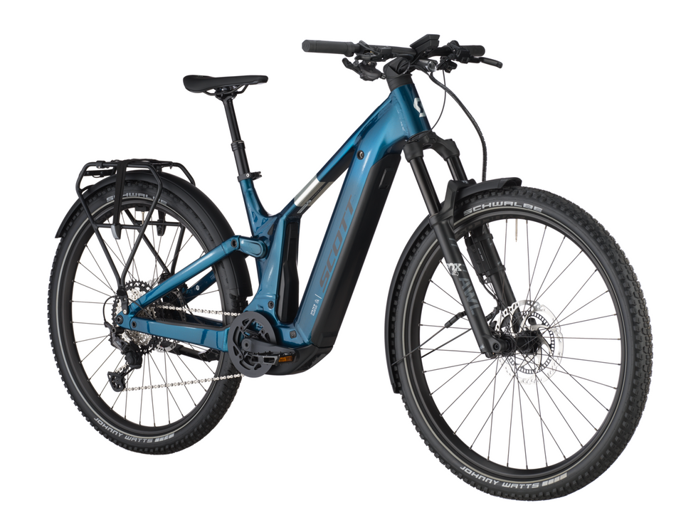 Scott Axis FS 10 Electric Hybrid Bike In Martin Green