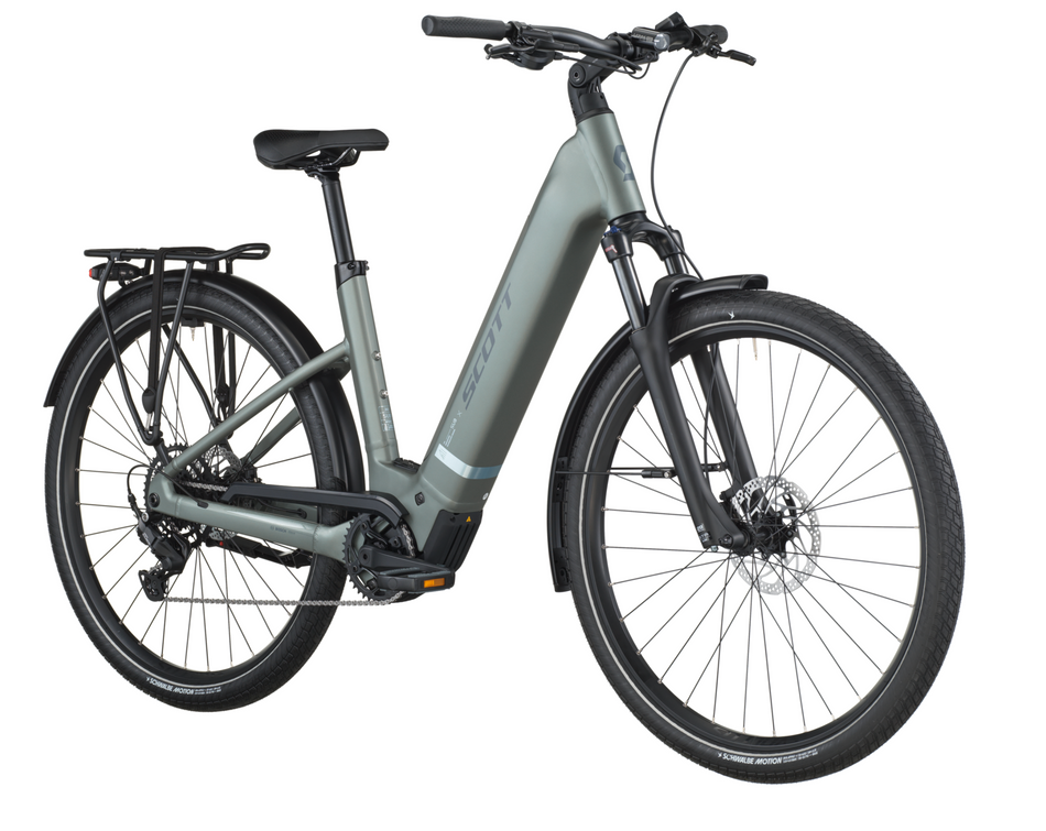 Scott Sub Sport 30 Wave Electric Hybrid Bike In Highland Green