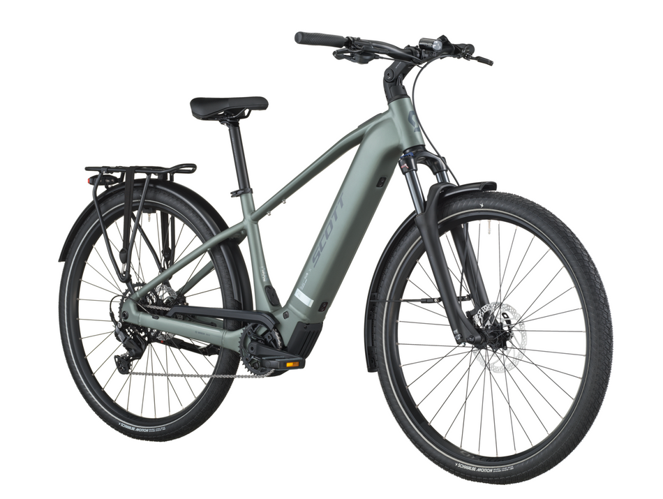 Scott Sub Sport 30 Electric Hybrid Bike In Highland Green