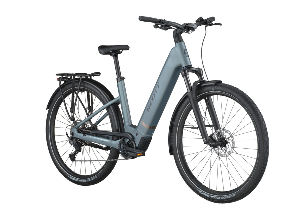 Scott Sub Sport 20 Wave Electric Hybrid Bike In Hematite Blue