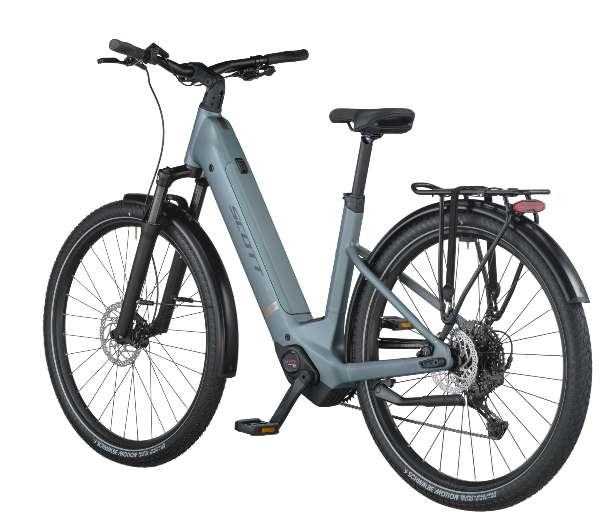 Scott Sub Sport 20 Wave Electric Hybrid Bike In Hematite Blue