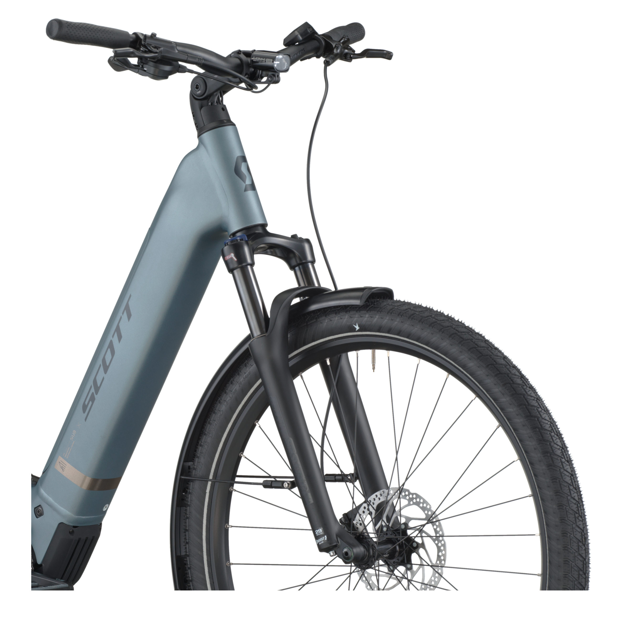 Scott Sub Sport 20 Wave Electric Hybrid Bike In Hematite Blue