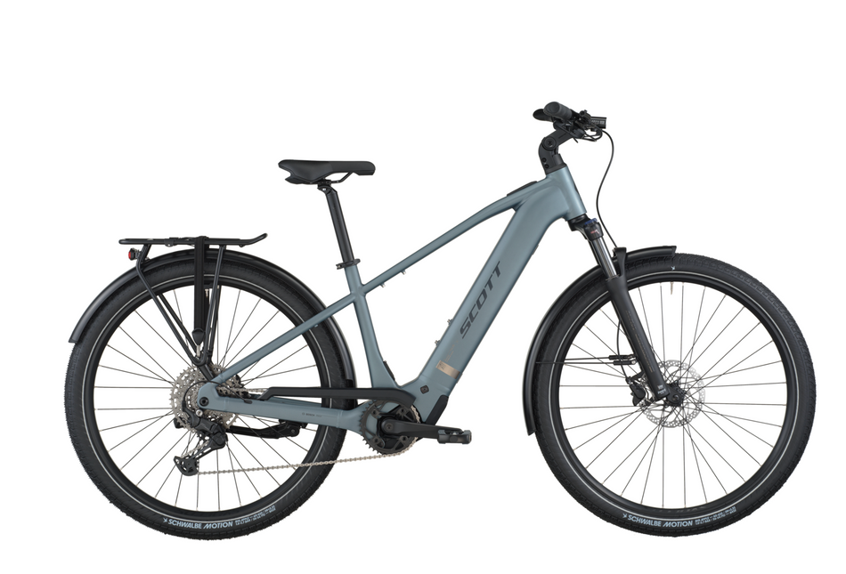 Scott Sub Sport 20 Electric Hybrid Bike In Hematite Blue