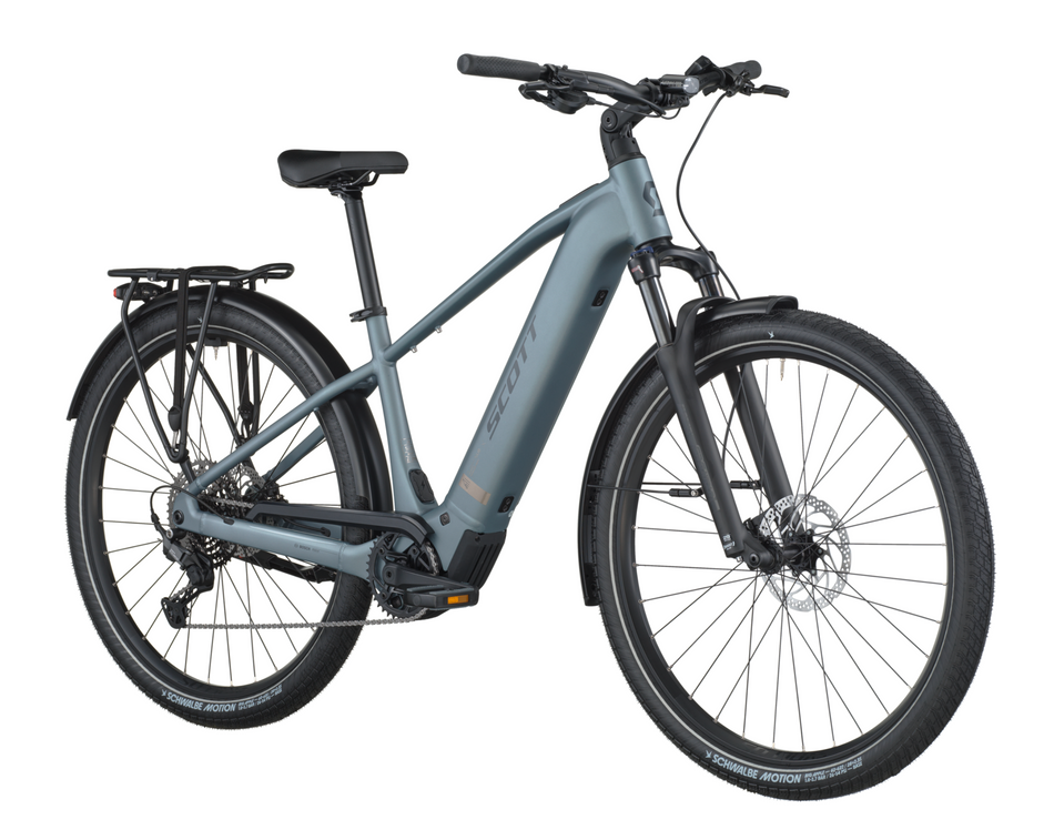 Scott Sub Sport 20 Electric Hybrid Bike In Hematite Blue