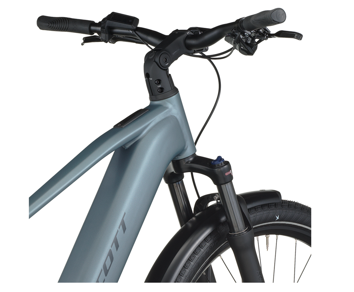 Scott Sub Sport 20 Electric Hybrid Bike In Hematite Blue