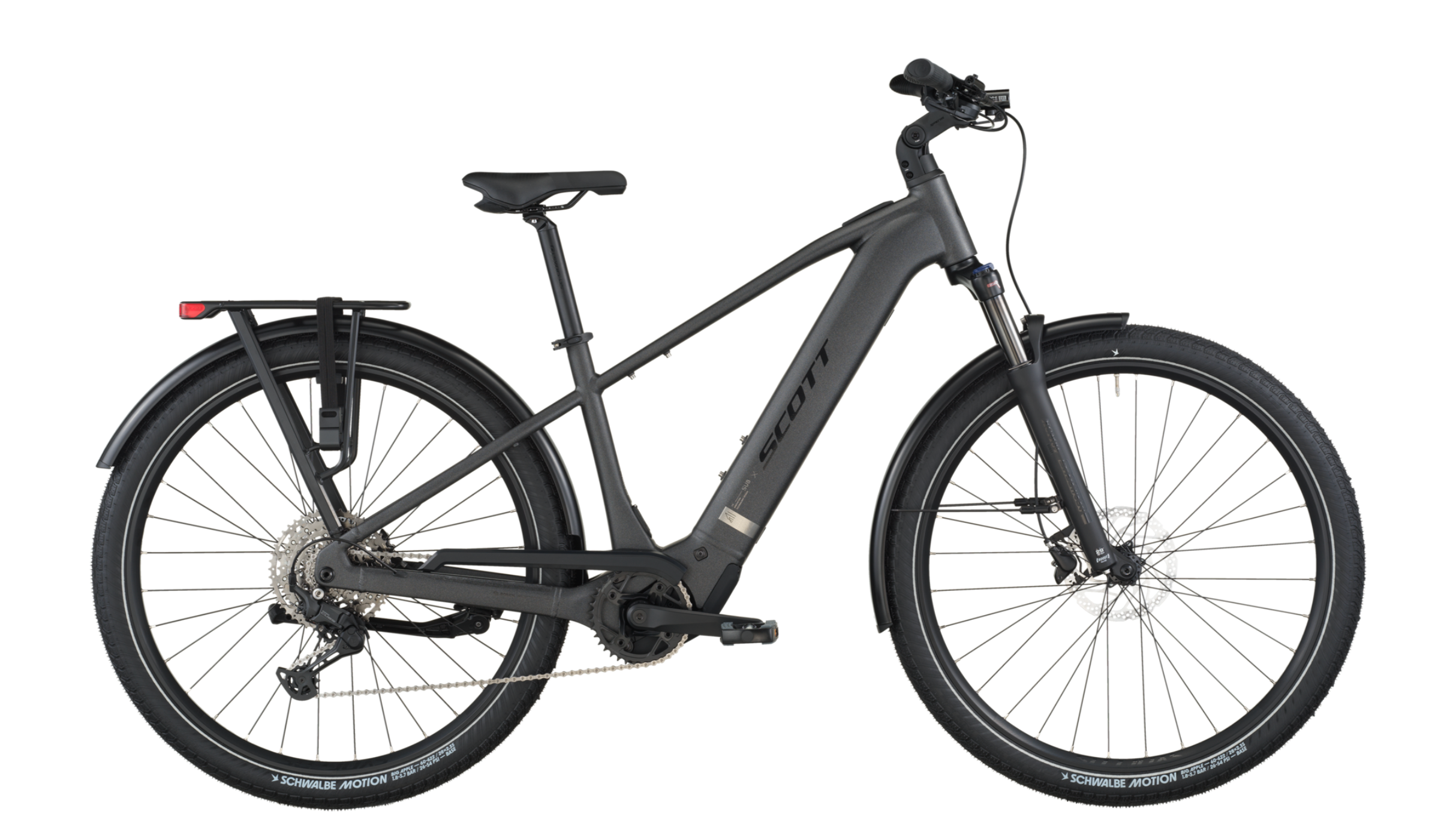 Scott Sub Sport 10 Electric Hybrid Bike In Midnight Grey