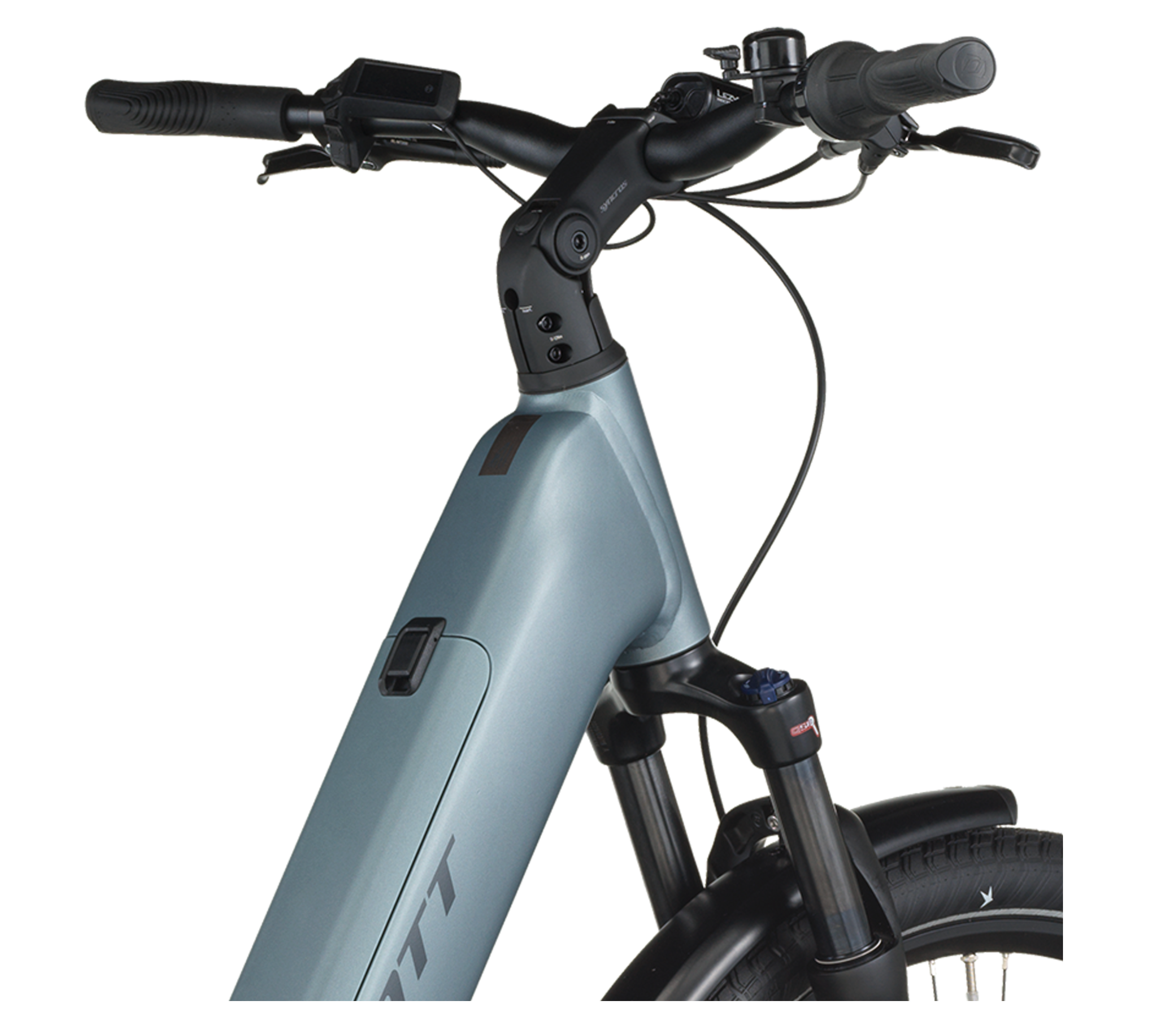 Scott Sub Tour 40 Wave Electric Hybrid Bike In Hematite Blue