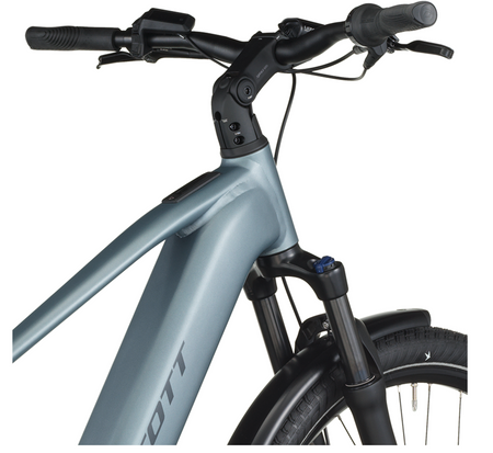 Scott Sub Tour 40 Electric Hybrid Bike In Hematite Blue