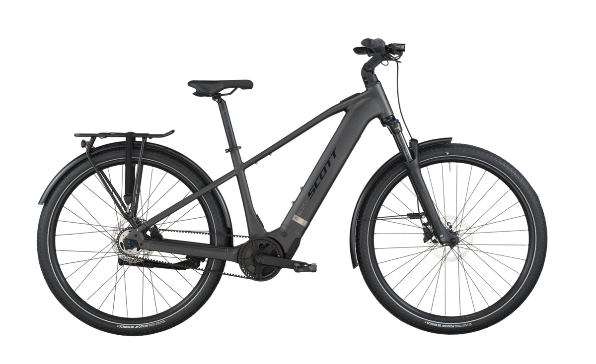 Scott Sub Tour 30 Electric Hybrid Bike In Midnight Grey